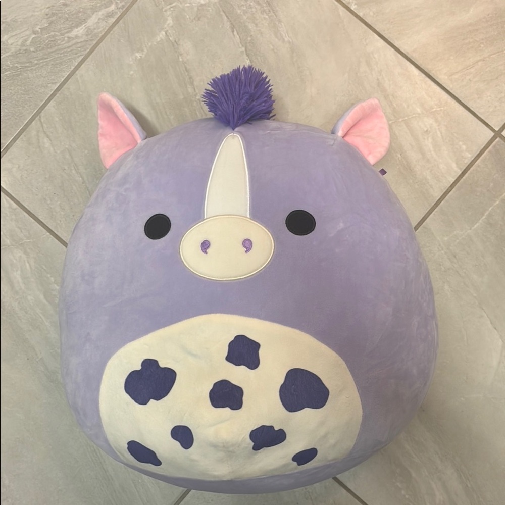 Squishmallow large purple pig